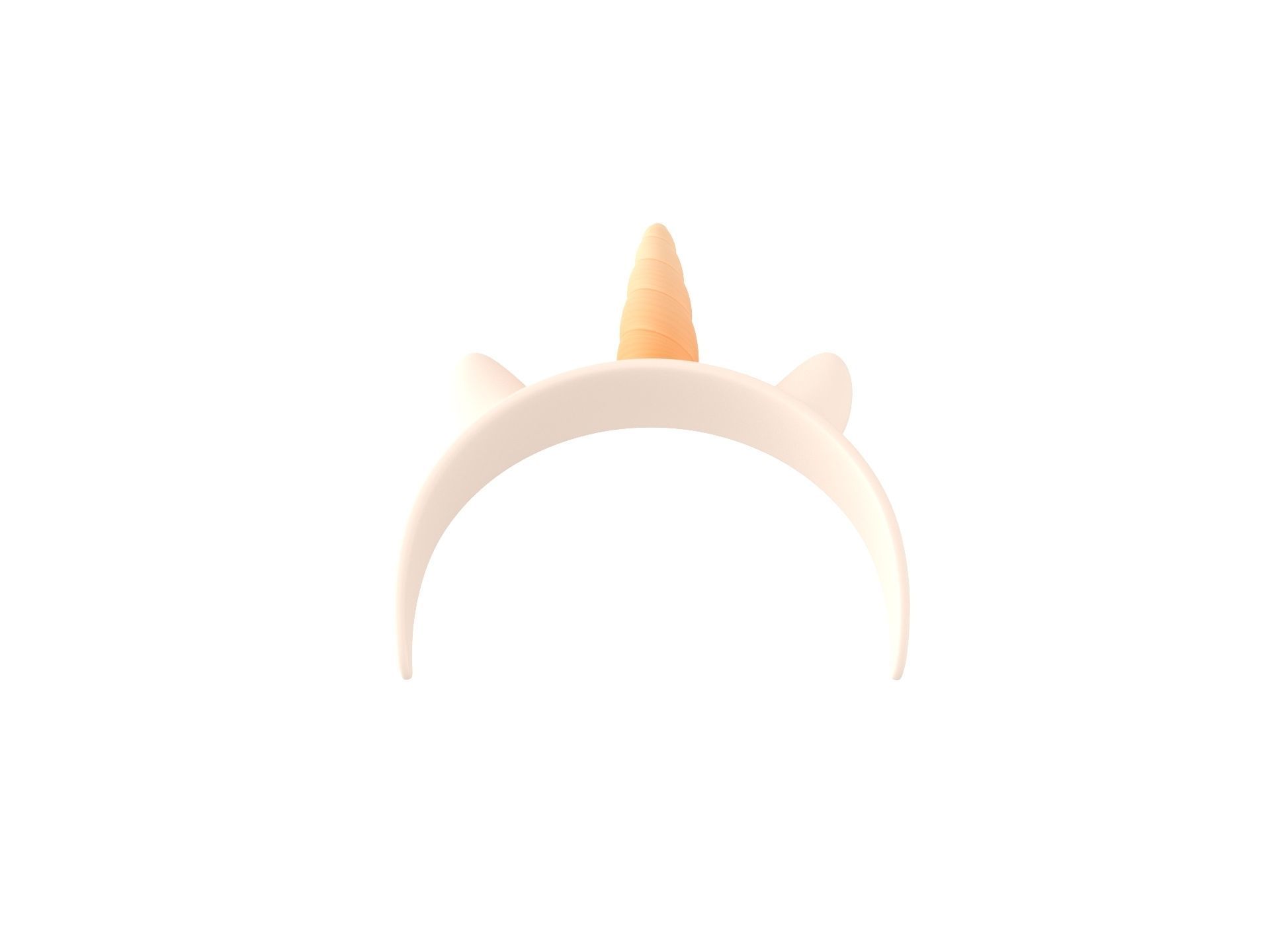 Unicorn Headband 3D model_5