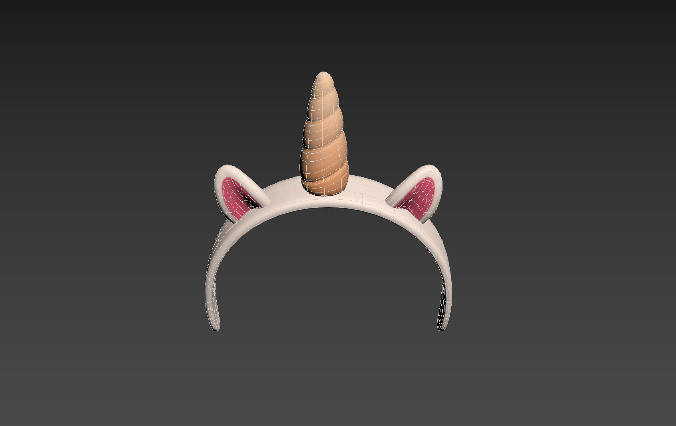 Unicorn Headband 3D model_13