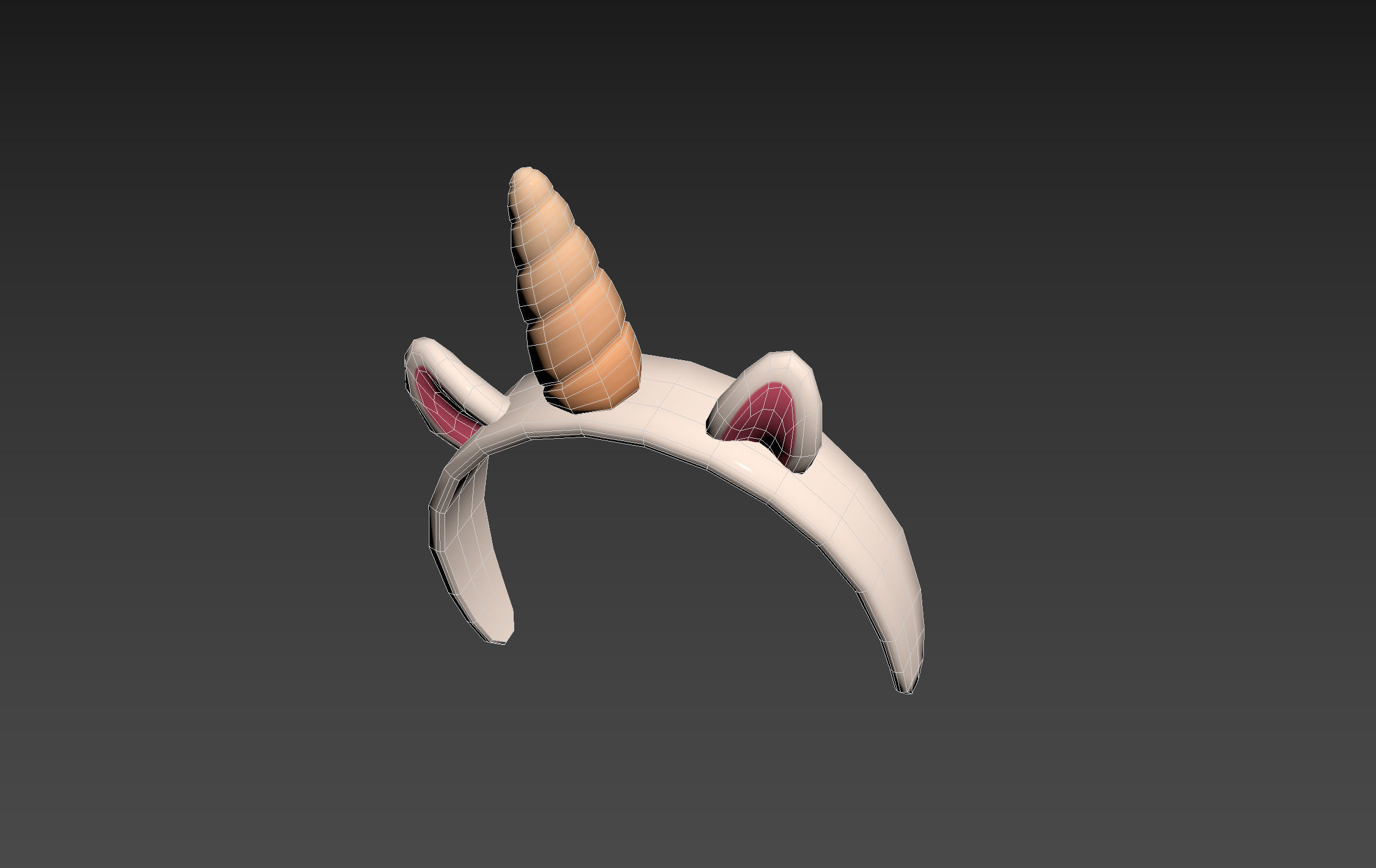 Unicorn Headband 3D model_11