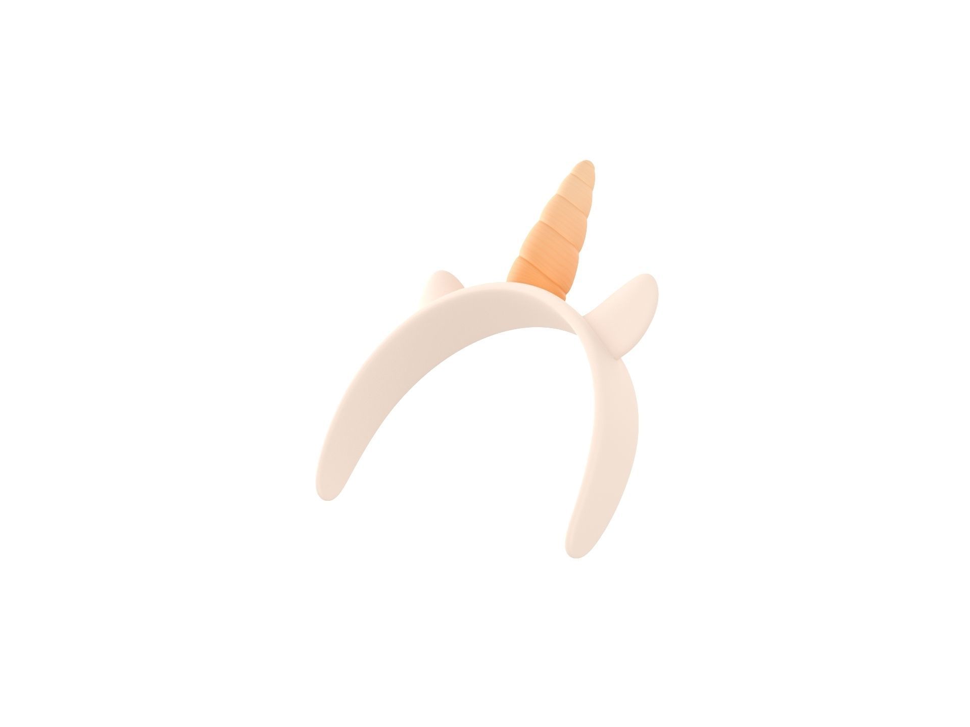 Unicorn Headband 3D model_4