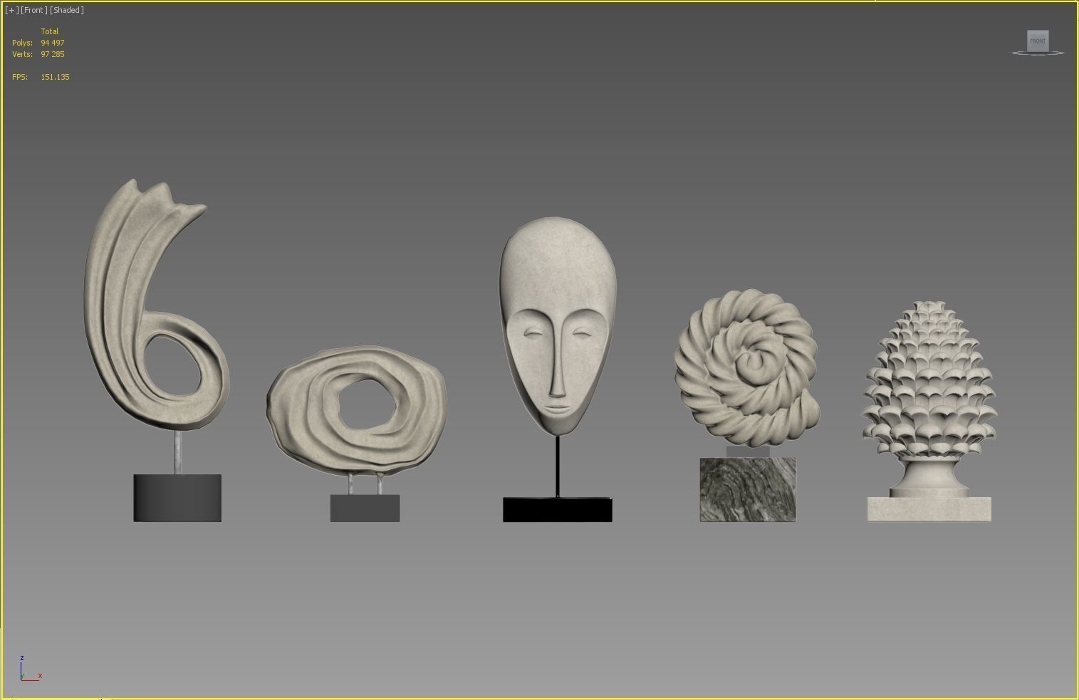 Sculptures 01 3D model_12