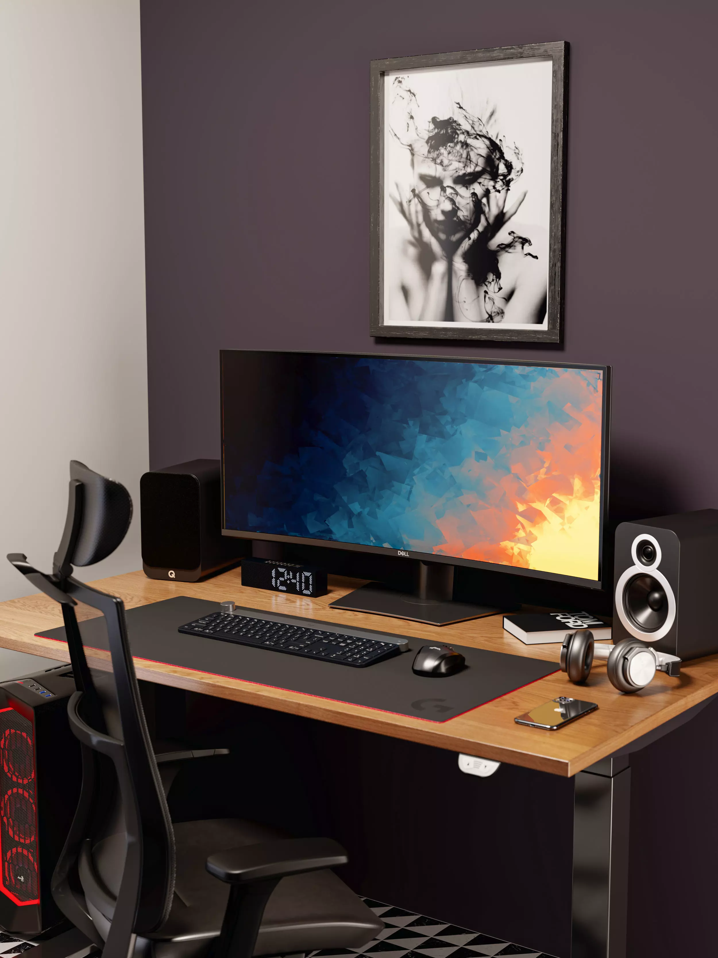 Workplace 3D model_0