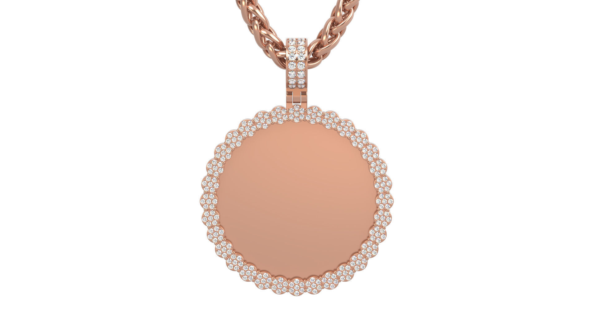 Picture pendant 1-2 inch N7 3D print model_6