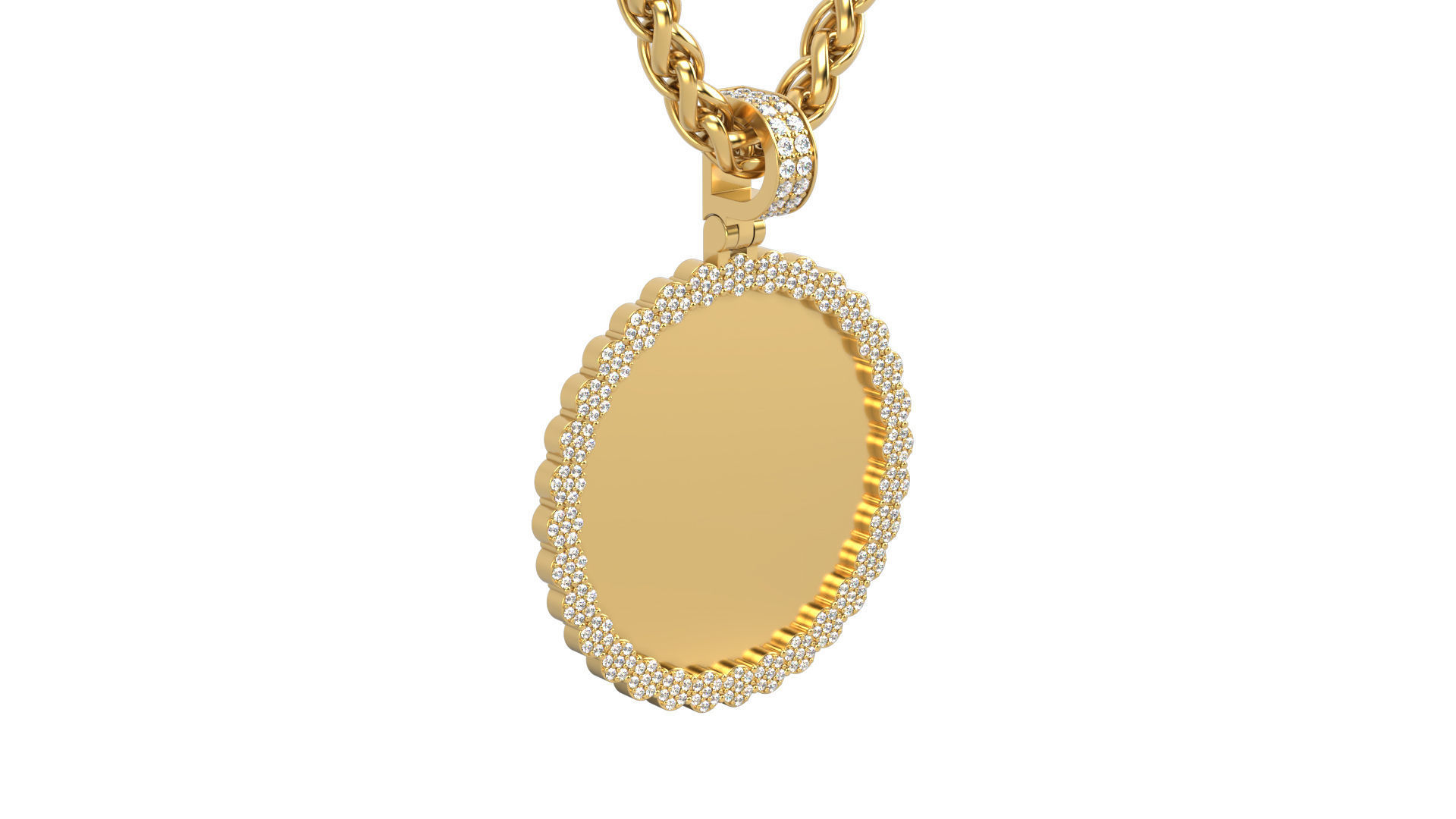 Picture pendant 1-2 inch N7 3D print model_2