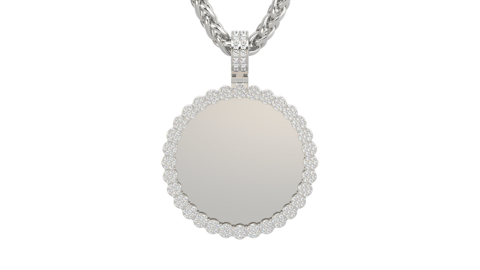 Picture pendant 1-2 inch N7 3D print model_3