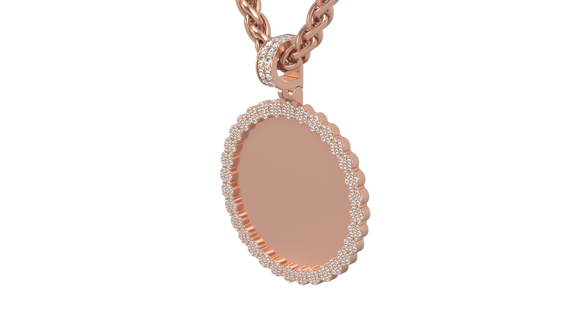 Picture pendant 1-2 inch N7 3D print model_7