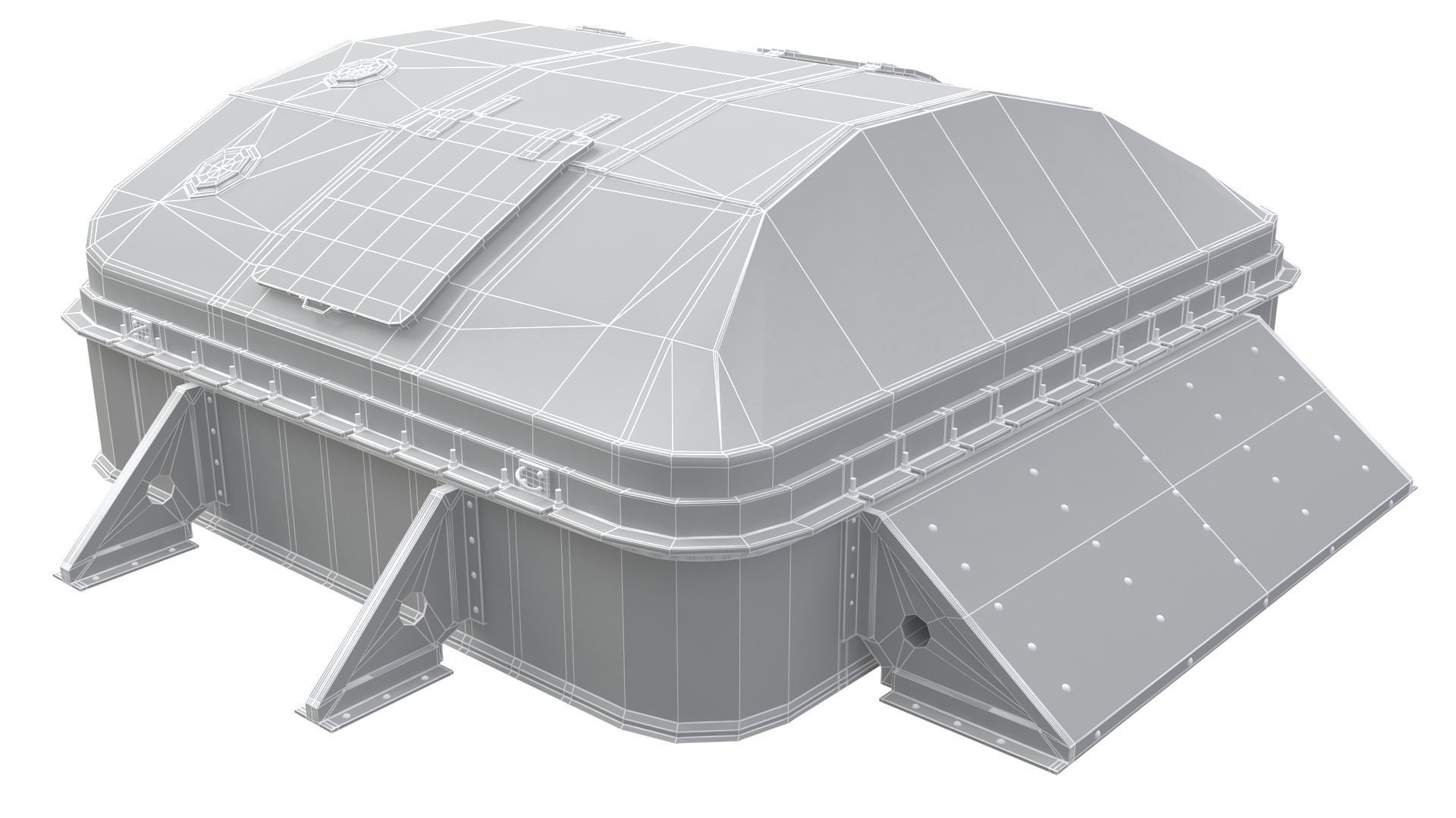 RMS Titanic Hatch 3D model_16