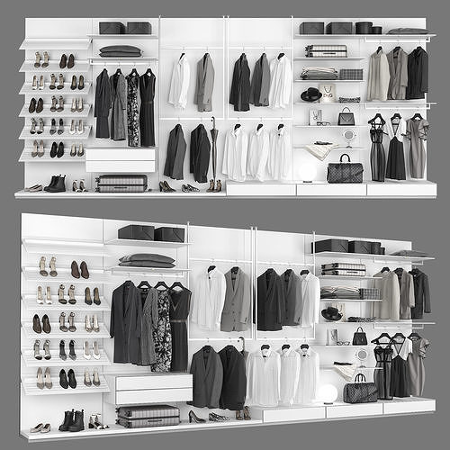 Walk-in Closet Rimadesio Abacus 2 3D model