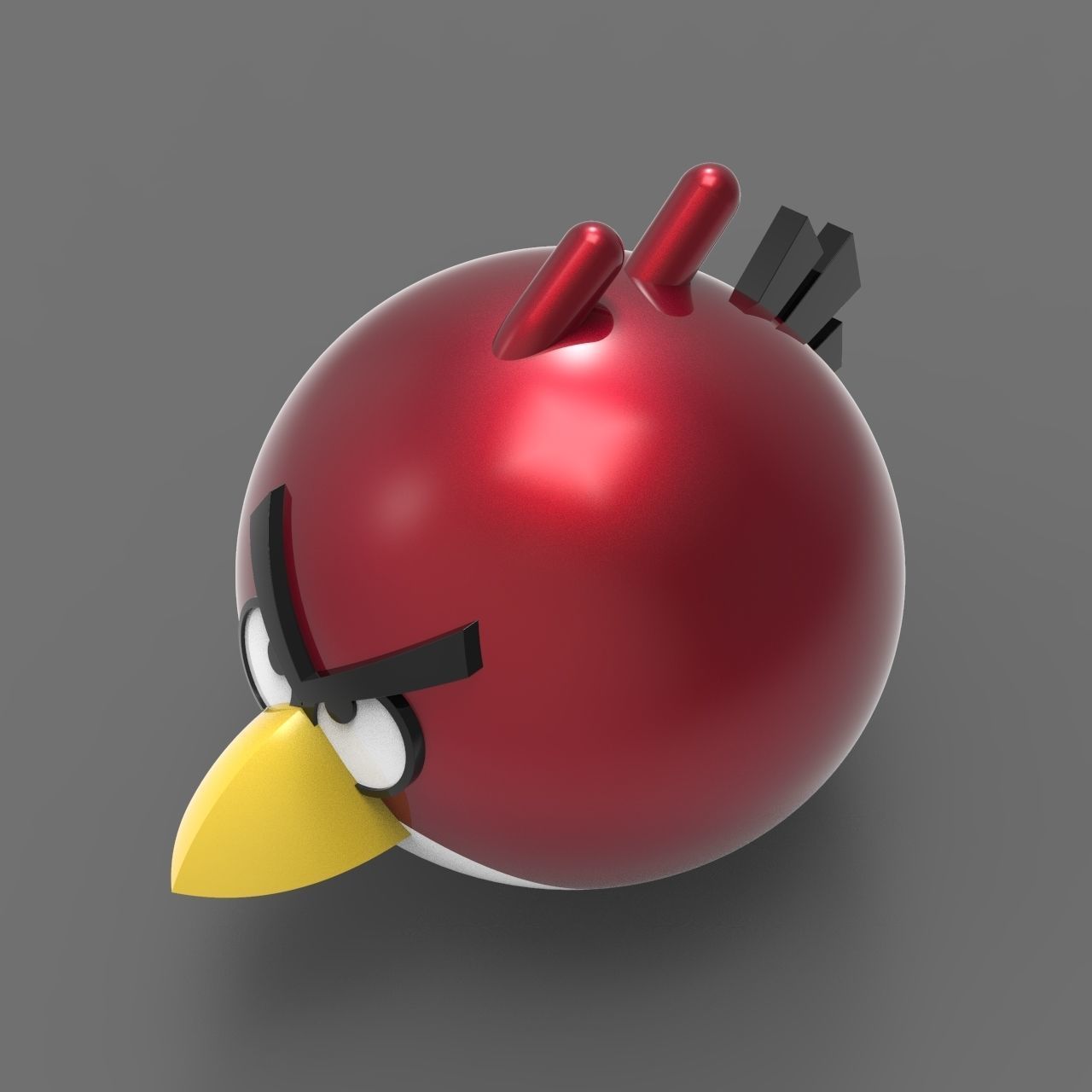 Angry Bird 1 3D model_2