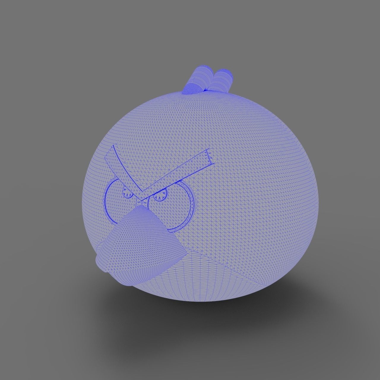 Angry Bird 1 3D model_9