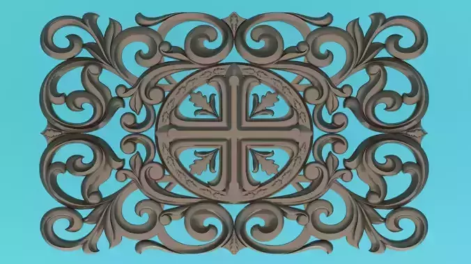 3D Model of a decorative panel for furniture