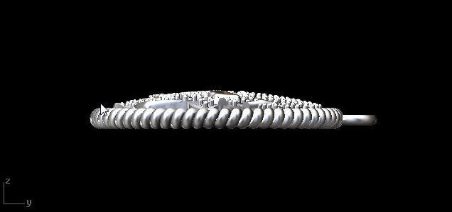 skull charm 3D print model_8