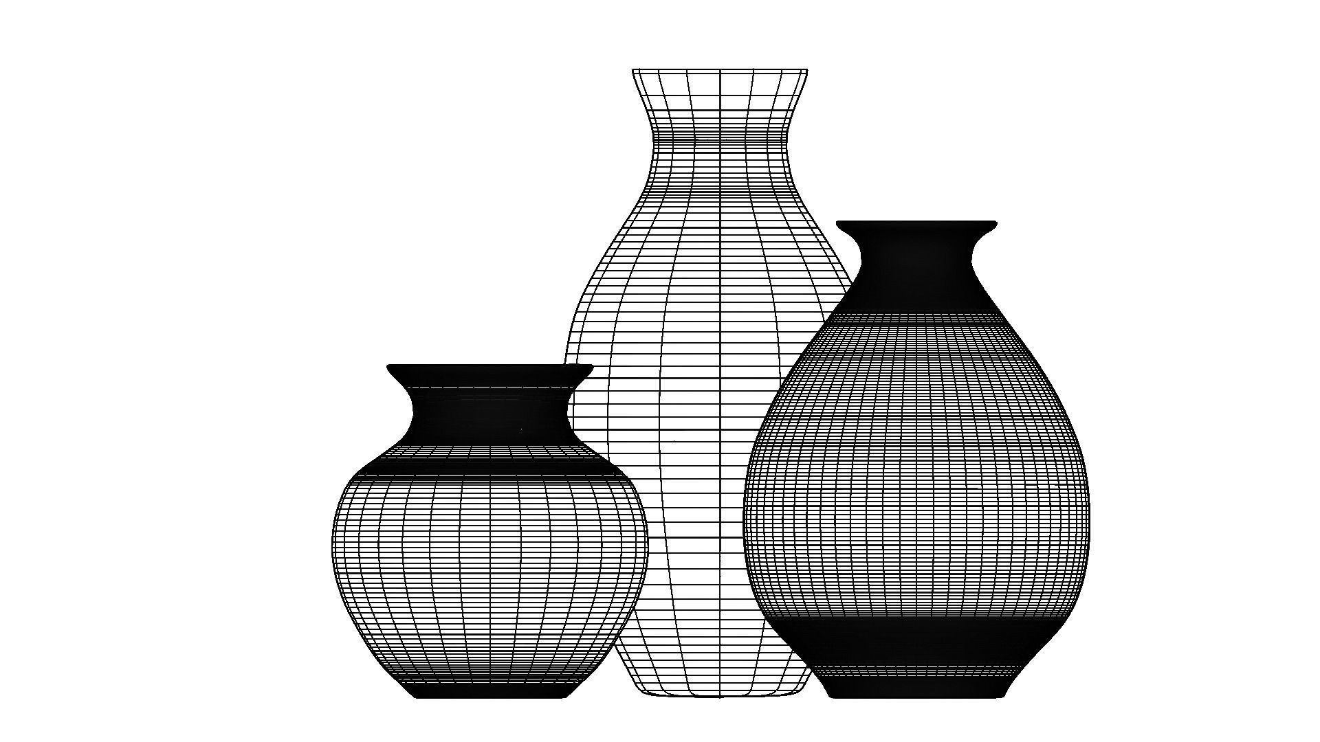 Decorative vase 3D model_2