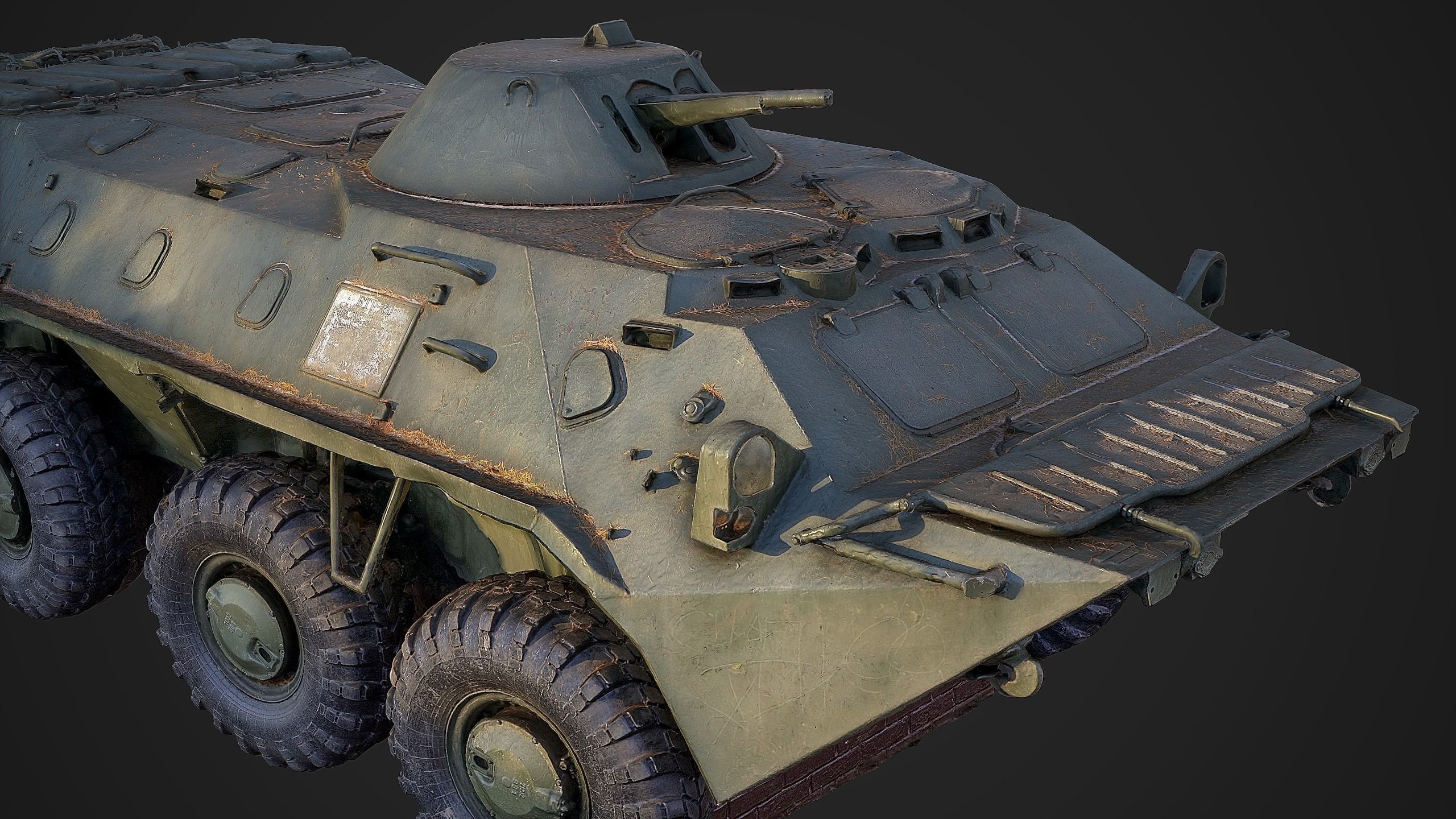 BTR-70 Raw 3D Scan 3D model_4