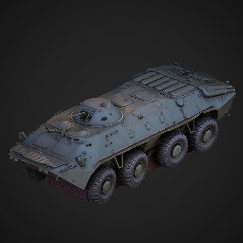 BTR-70 Raw 3D Scan 3D model