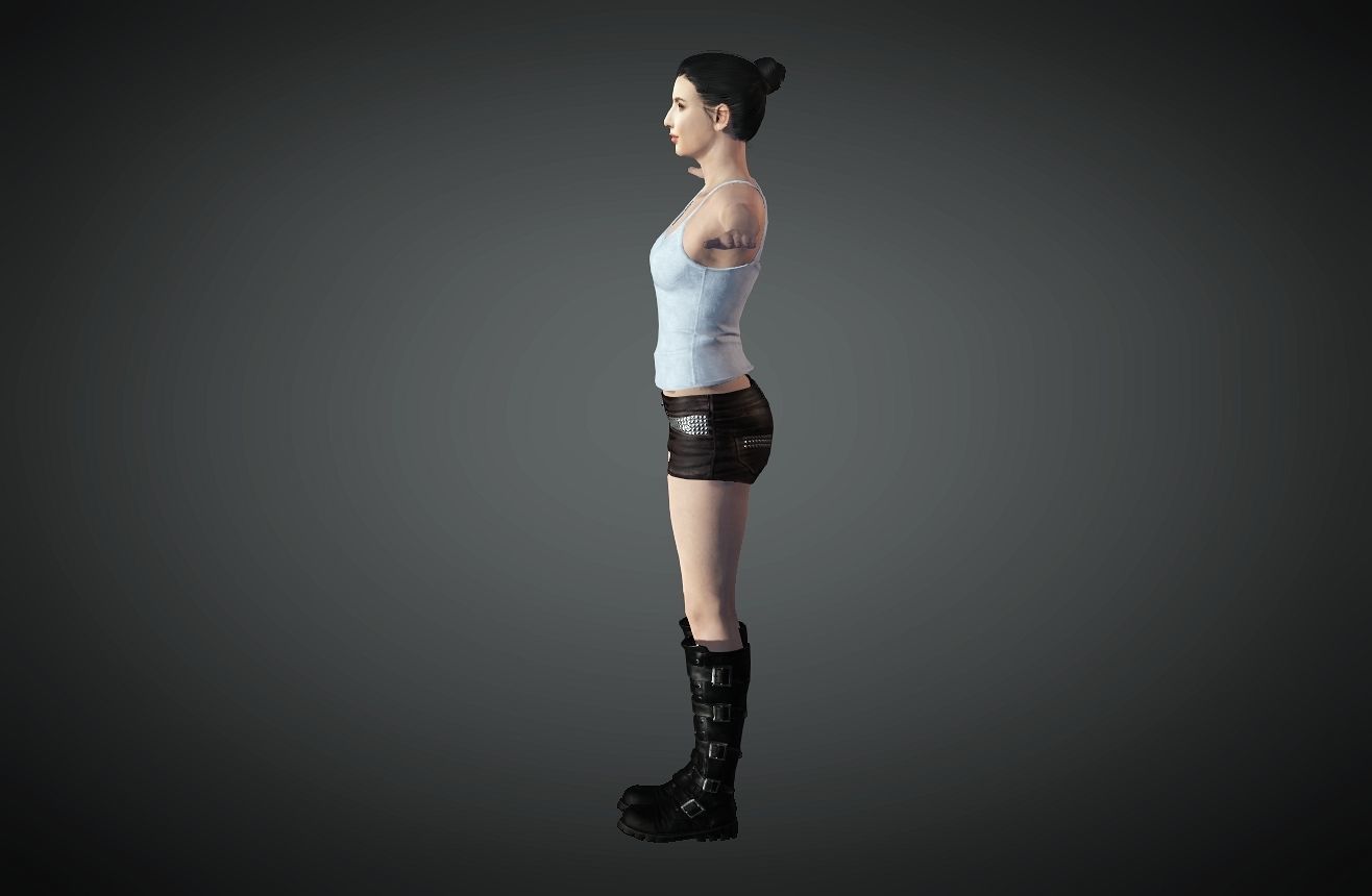  female character  3D model_10