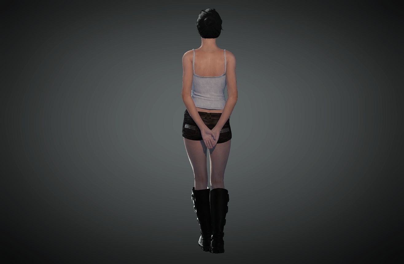  female character  3D model_3
