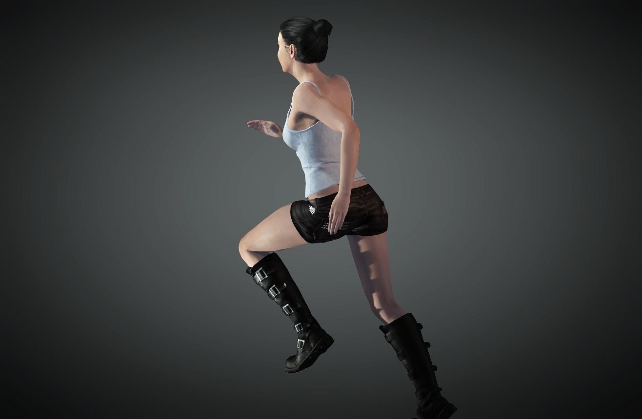  female character  3D model_8