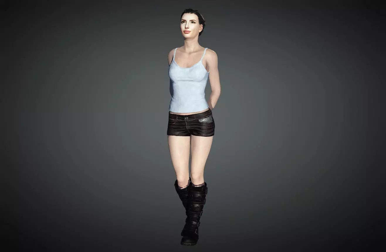  female character  3D model_0