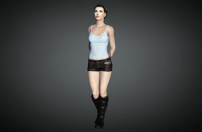  female character  3D model