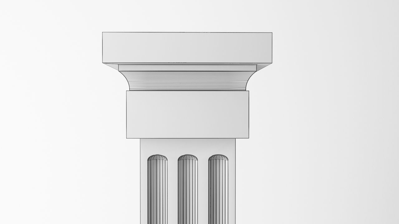 Antique Column Pack - 6 Pieces 3D Model Collection_8
