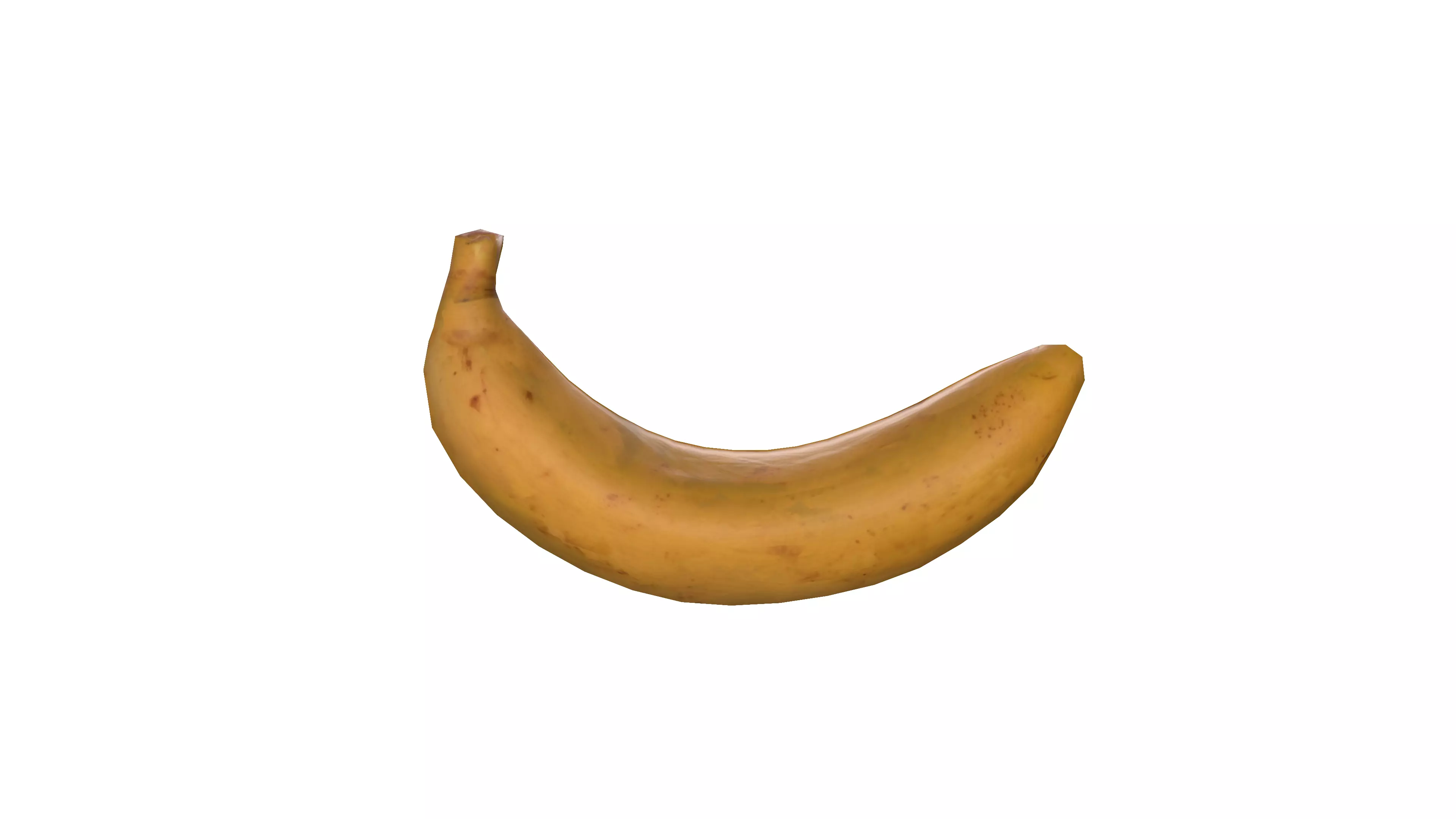 Banana Low-poly 3D model_0