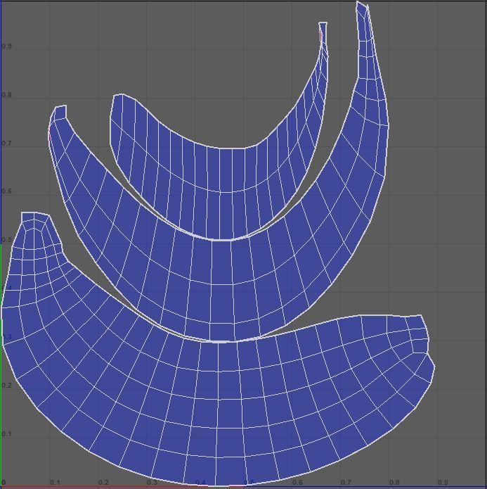 Banana Low-poly 3D model_4