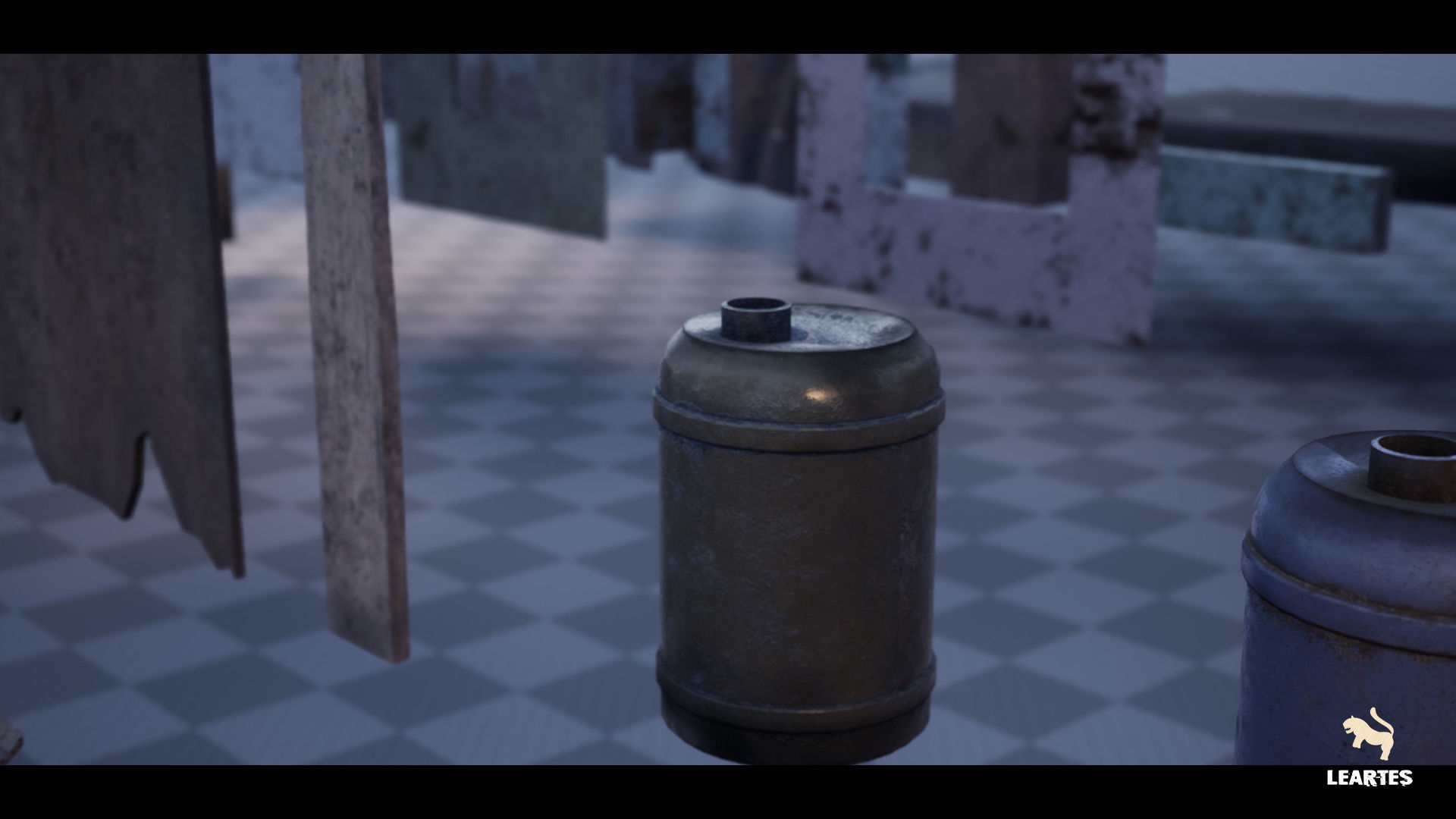 Future Slums Abandoned Post-Apocalyptic District Low-poly 3D model_12