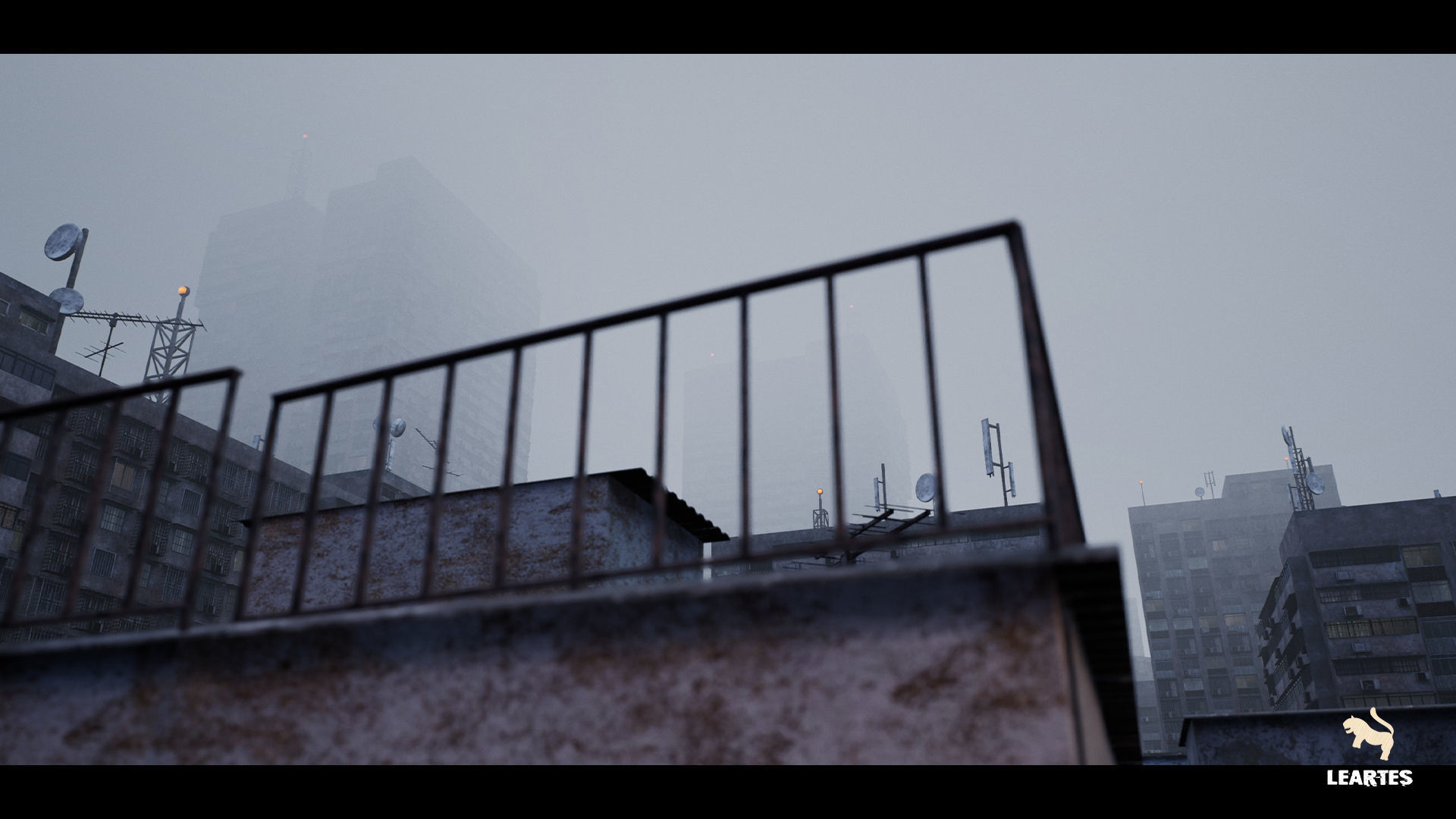 Future Slums Abandoned Post-Apocalyptic District Low-poly 3D model_5