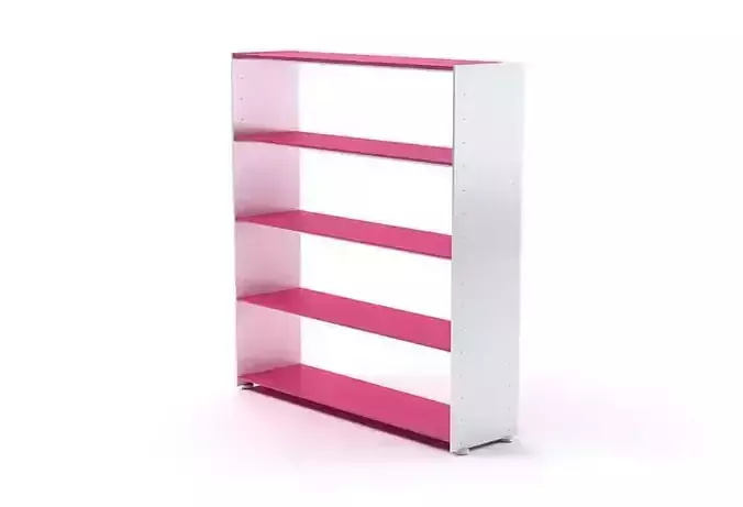 Pink Shelves Bookcase