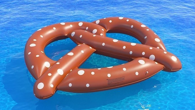 Swimline giant pretzel 3D model