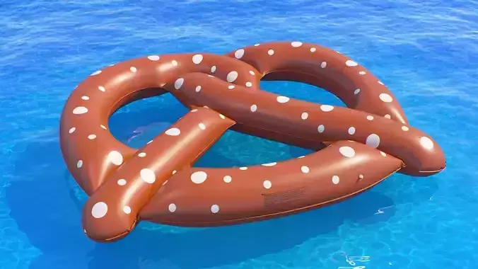 Swimline giant pretzel 3D model
