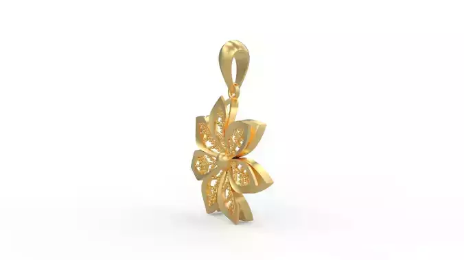 Ultra Vision Flower Leaf Women Pendant 