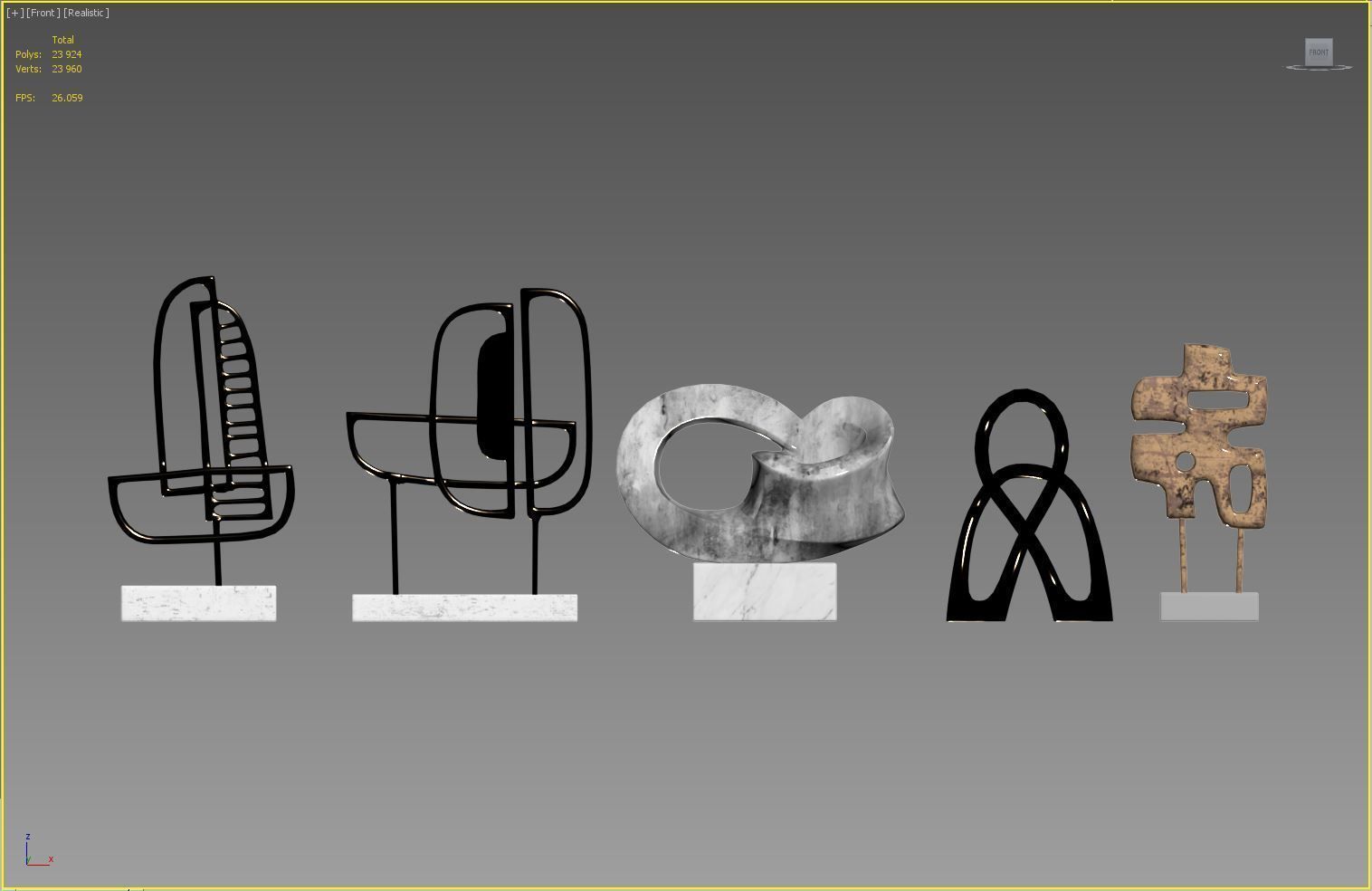 Sculptures 02 3D model_12