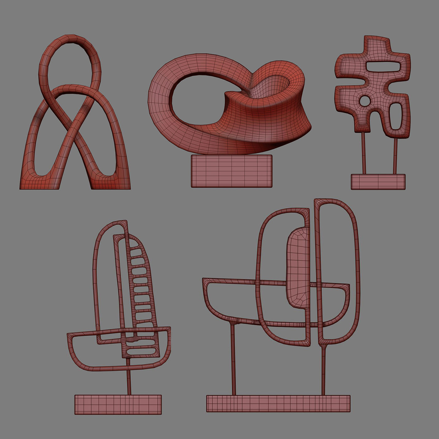 Sculptures 02 3D model_6