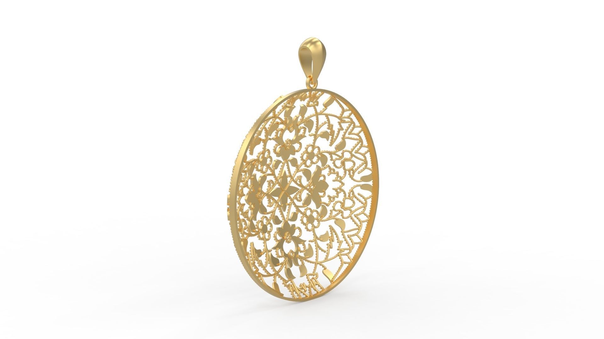 Ultra Vision Ottoman Turkey Islamic Seljuk Pattern Pendant 3D print model_5