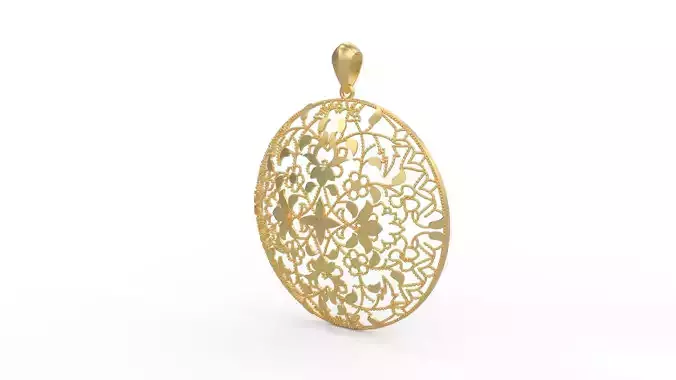 Ultra Vision Ottoman Turkey Islamic Seljuk Pattern Pendant