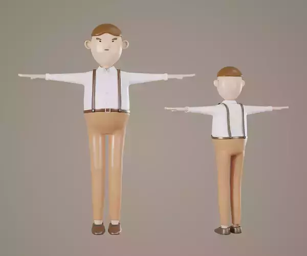 3D Character Casual Jimmy Boy Style