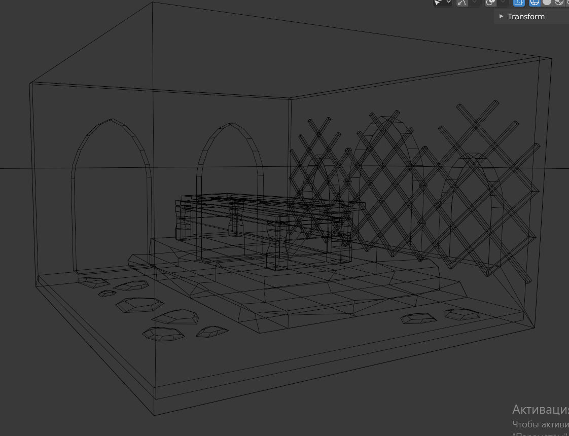 Crypt of Witcher Low-poly 3D model_6
