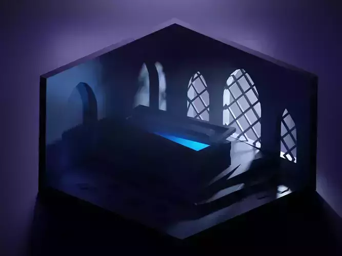 Crypt of Witcher Low-poly 3D model