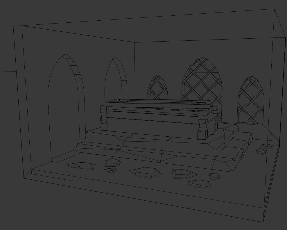 Crypt of Witcher Low-poly 3D model_5