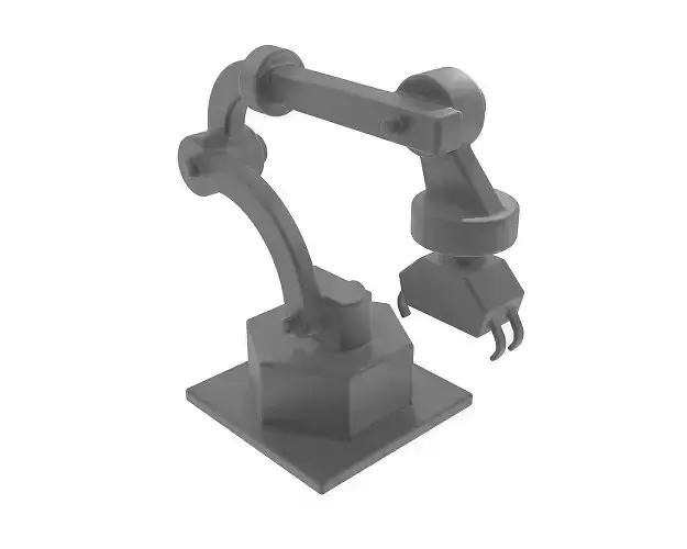 Robot Arm Low-poly 3D model
