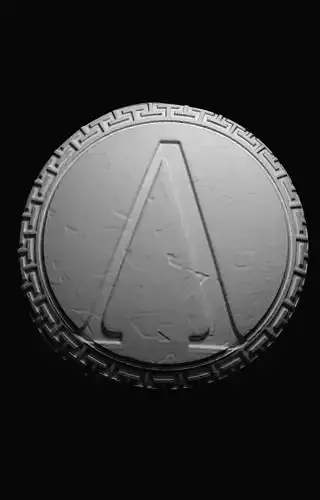 Spartan shield 3D model 3D model