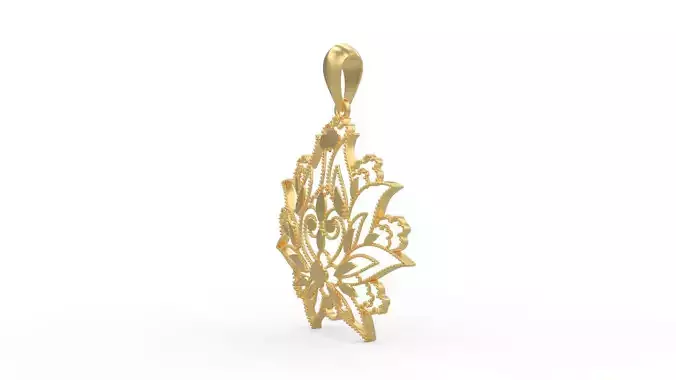Ultra Vision Queen Crown Flower Women Pendant