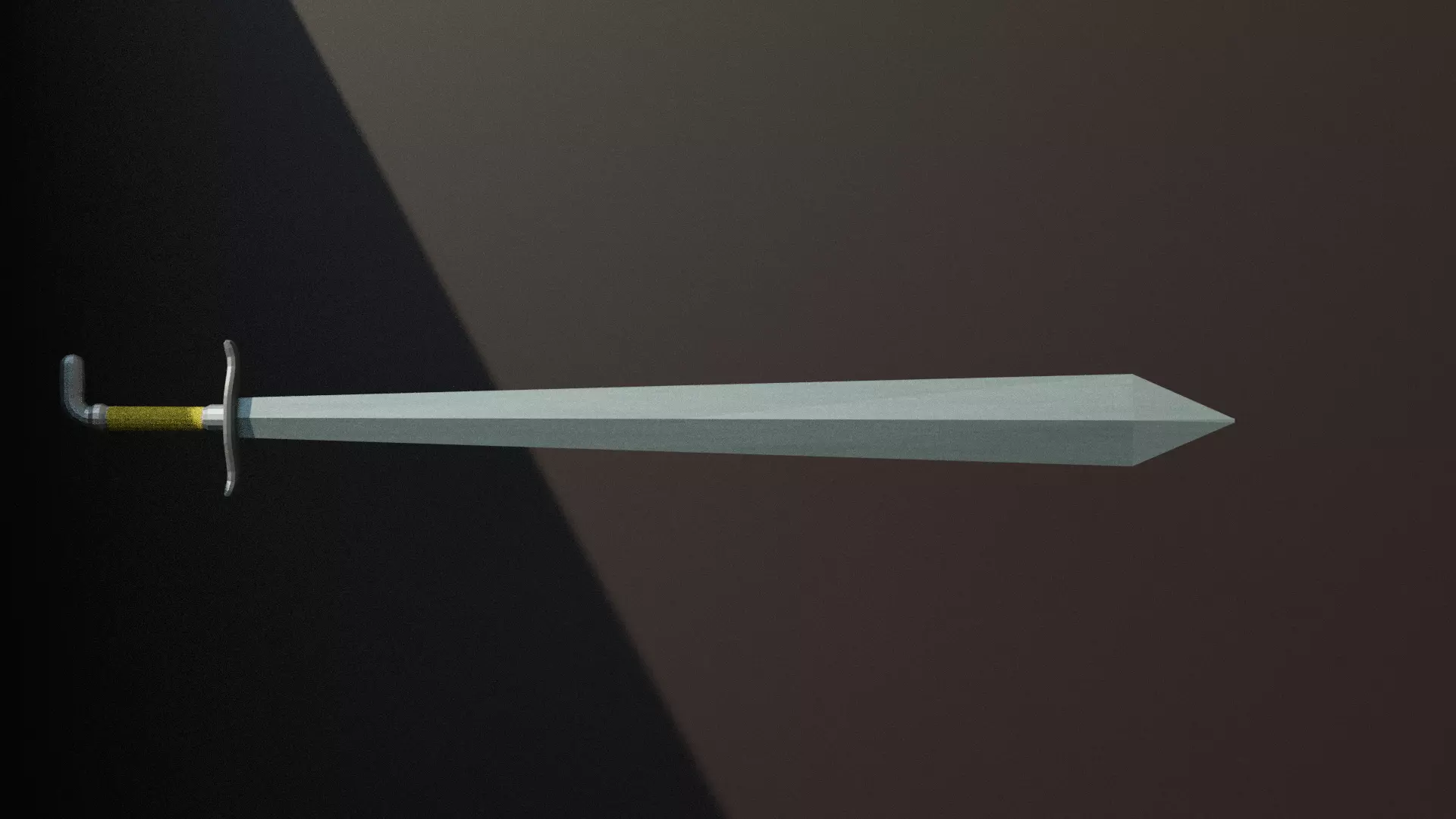 Melee weapons sword Game Ready FBX Low-poly 3D model Low-poly Low-poly 3D model_0