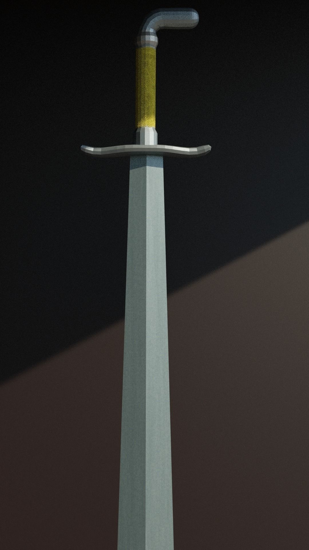 Melee weapons sword Game Ready FBX Low-poly 3D model Low-poly Low-poly 3D model_1