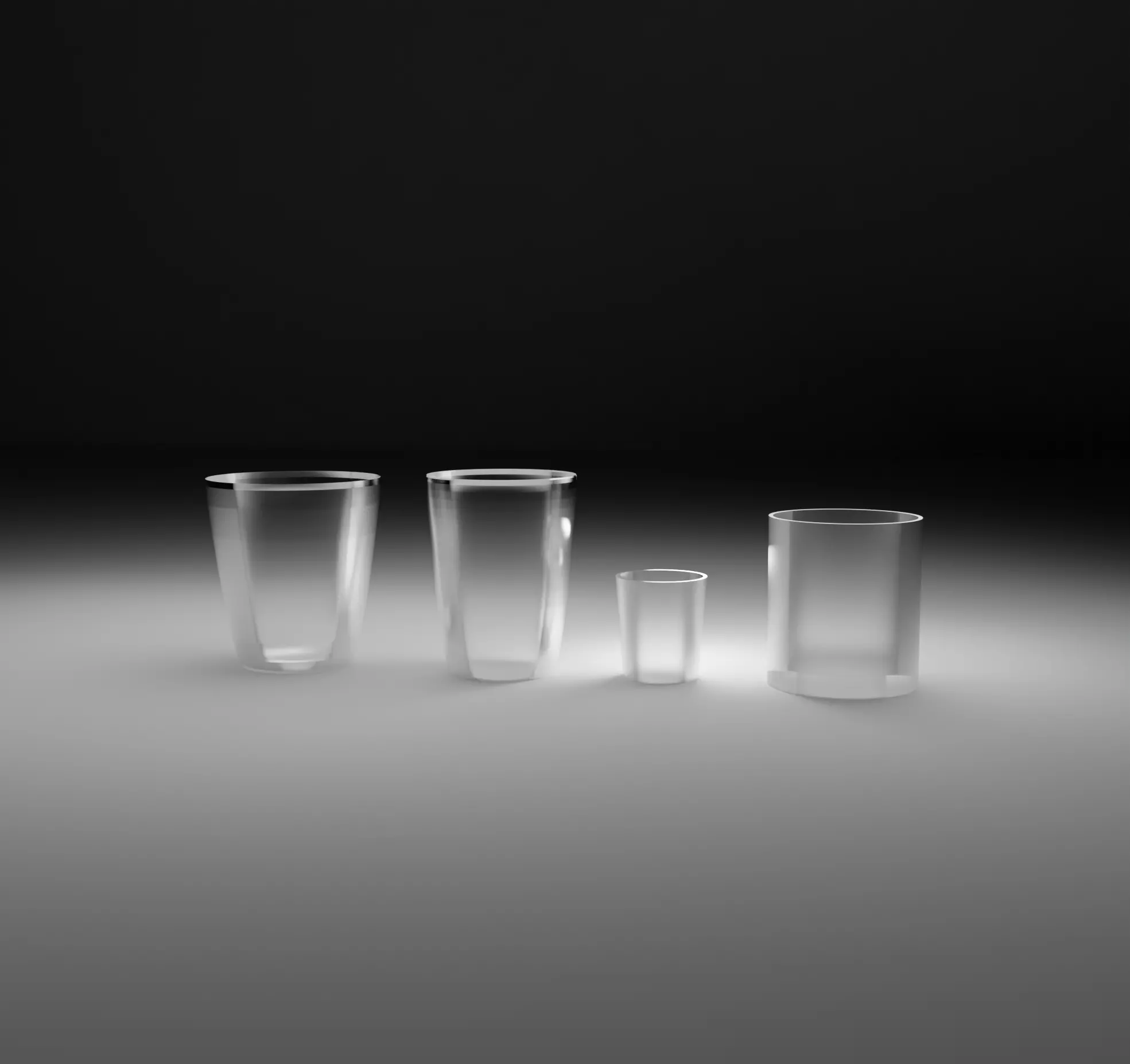 Glass Pack Low-poly 3D Models Low-poly 3D model_0