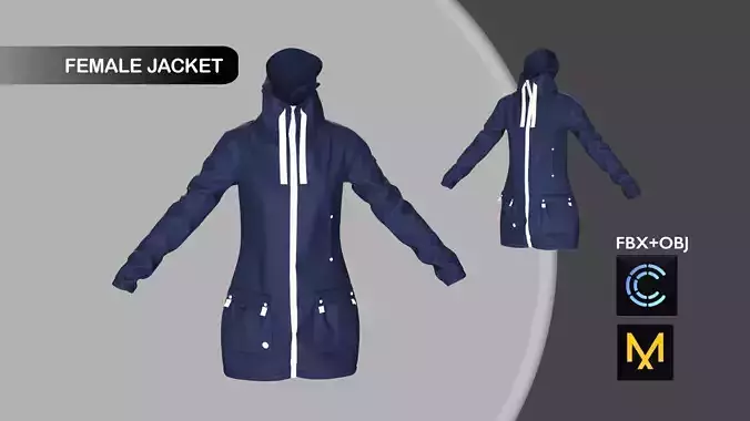 Female Jacket Marvelous Designer