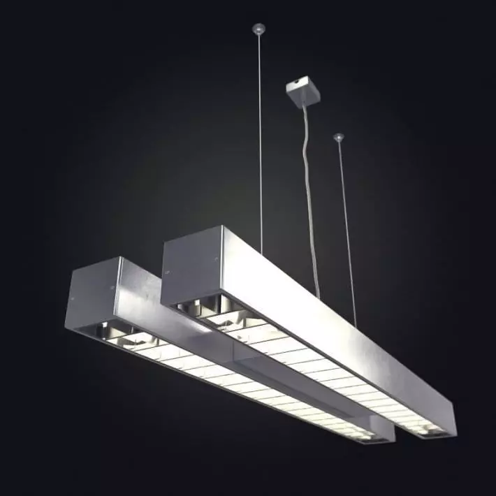Hanging Tube Light 3D model_0
