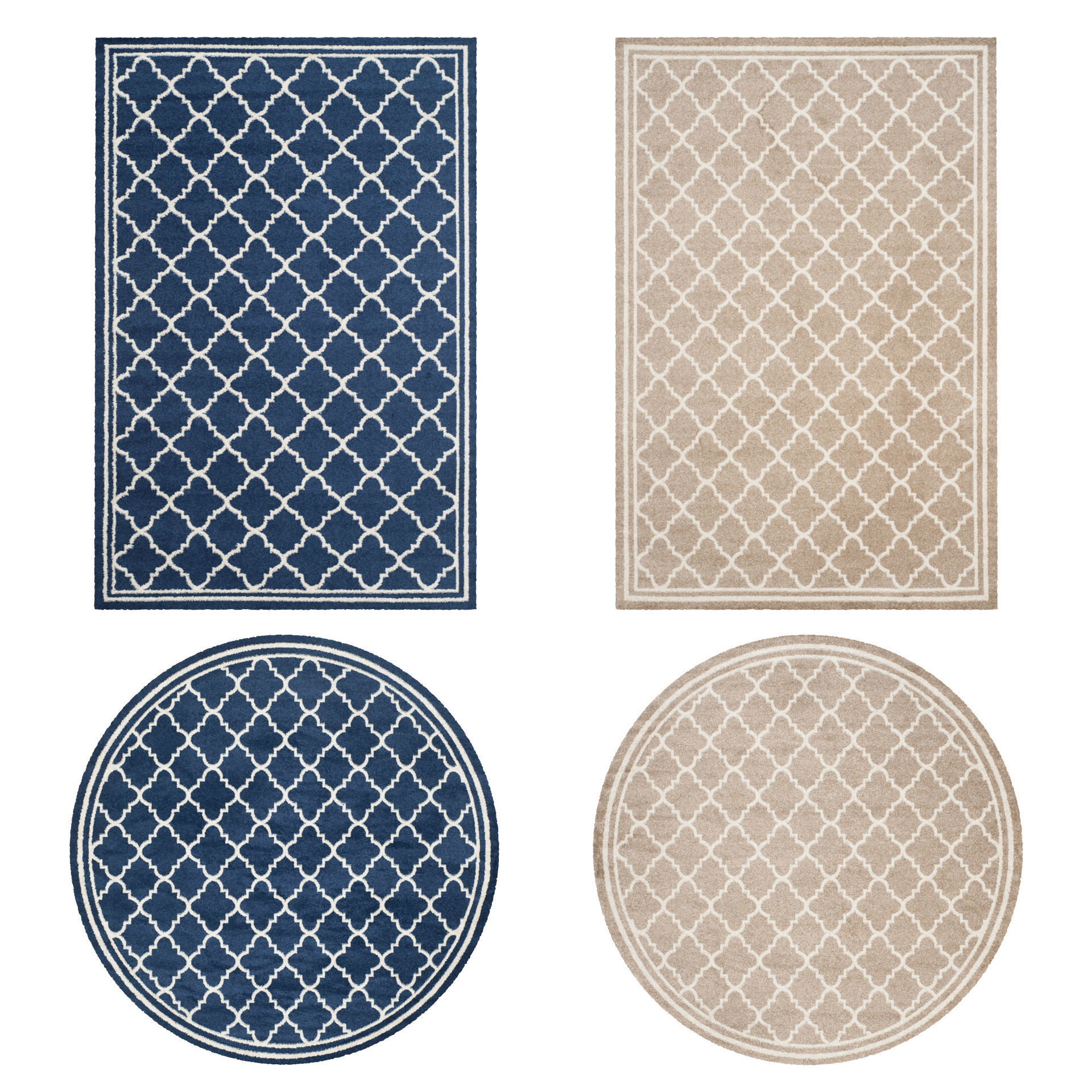 9 in 1 Rug Collection No 8 Low-poly 3D model_5